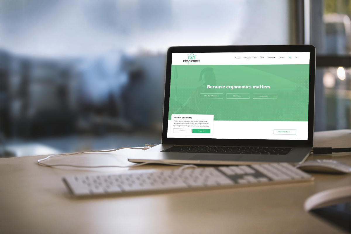 strona internetowa dla producenta mebli esd